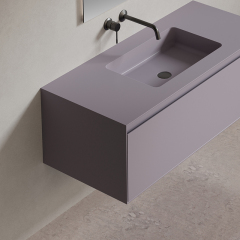 China Wholesale Factory Single Sink Wall Hung Bathroom Vanity Set XV-5981