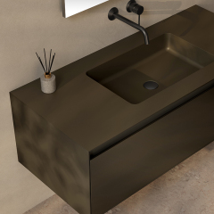 China Wholesale Factory Single Sink Wall Hung Bathroom Vanity Set XV-5981