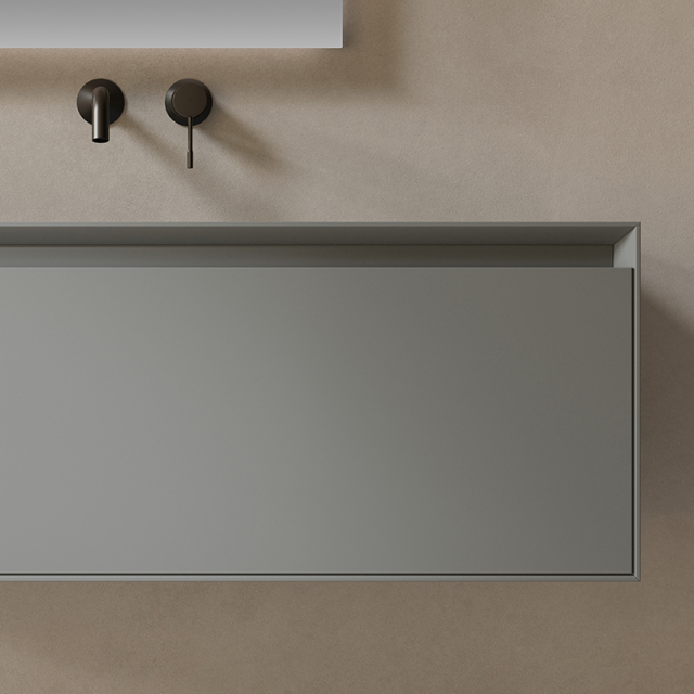 China Wholesale Factory Single Sink Wall Hung Bathroom Vanity Set XV-5981