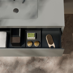 China Wholesale Factory Single Sink Wall Hung Bathroom Vanity Set XV-5981