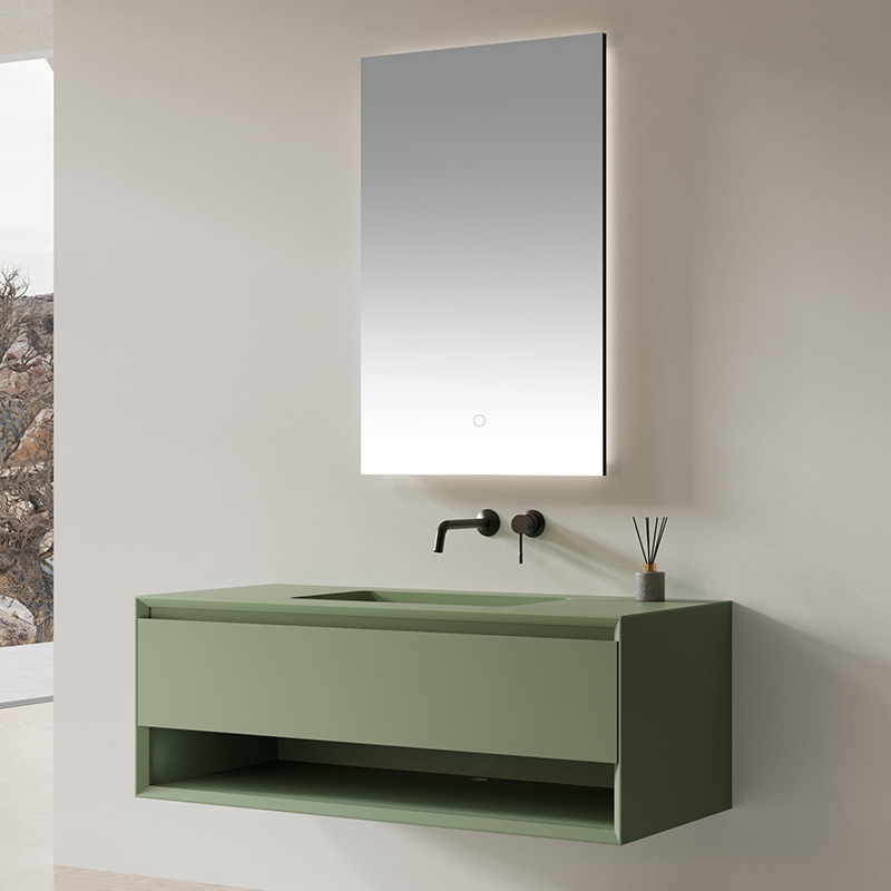 Popular Wholesale Designer Wall Hung Bathroom Vanity Set With Undercounter Sink XV-5980