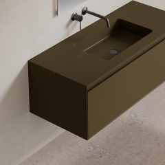 China Wholesale Factory Single Sink Wall Hung Bathroom Vanity Set XV-5981