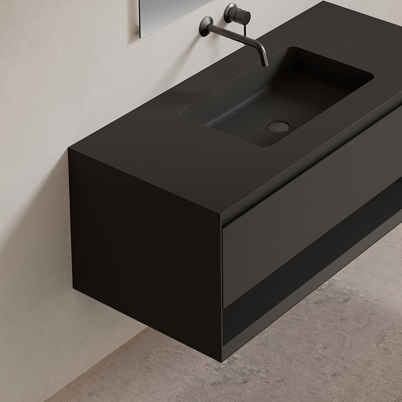 Popular Wholesale Designer Wall Hung Bathroom Vanity Set With Undercounter Sink XV-5980