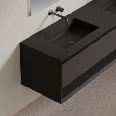 Factory Customized Floating Bathroom Vanity Unit Doble Undercounter SinkXV-5990