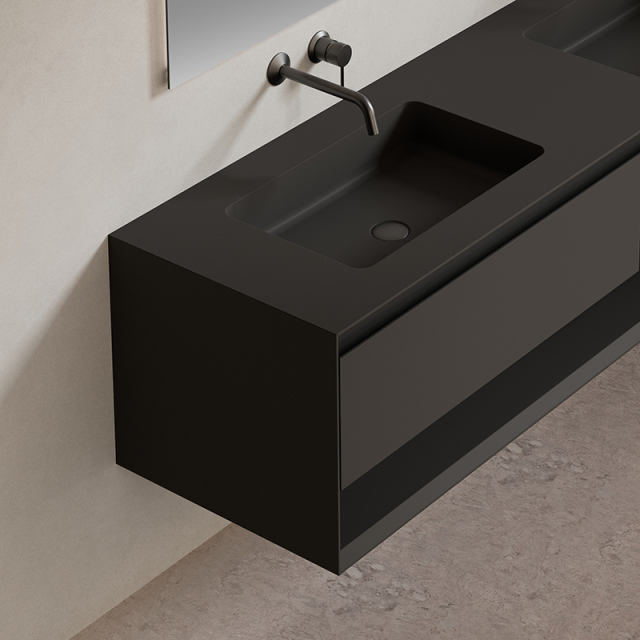 Factory Customized Floating Bathroom Vanity Unit Doble Undercounter SinkXV-5990