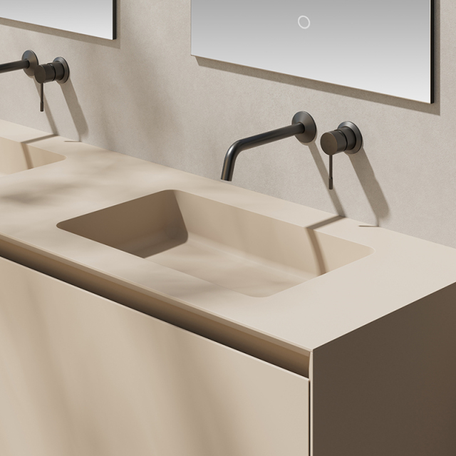 Quality Wholesale Unique Design Double Sinks Wall Hung Bathroom Cabinet Set XV-5982