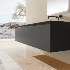 Wholesale Manufacturer Large Floating Bathroom Vanity Unit With Mirror XV-5986