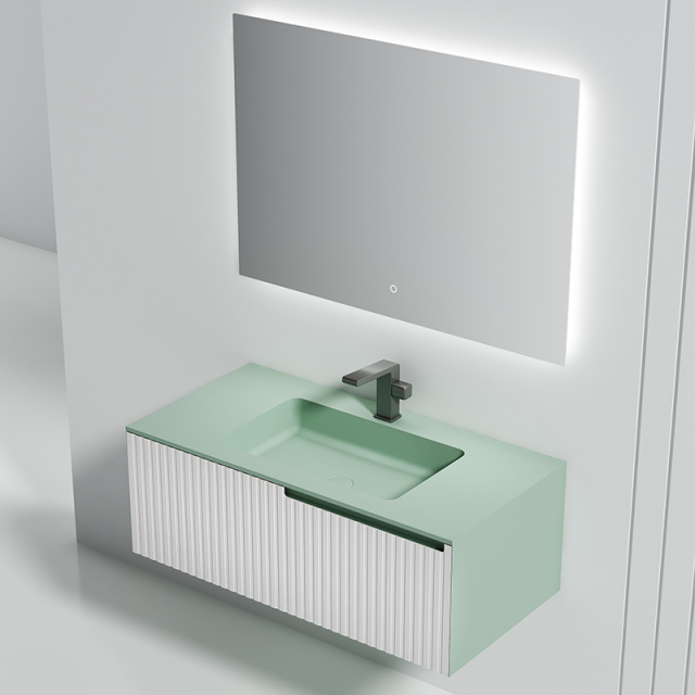 Hot Style Wholesale Undercounter Sink Wall Mounted Bathroom Vanity WBL-6021