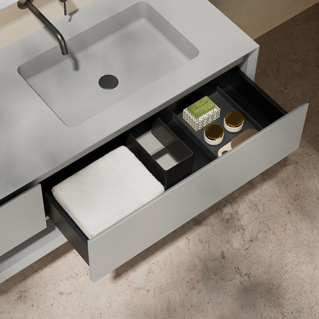 Factory Customized Floating Bathroom Vanity Unit Doble Undercounter SinkXV-5990