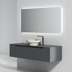 China Wholesale Factory Single Counter Top Sink Wall Mounted Bathroom Vanity WBL-6013