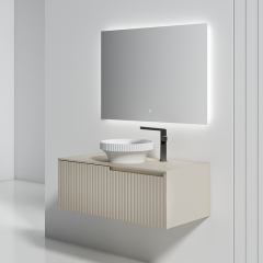 Popular Wholesale Designer Single Counter Top Sink Wall Mounted Bathroom Cabinet WBL-6011