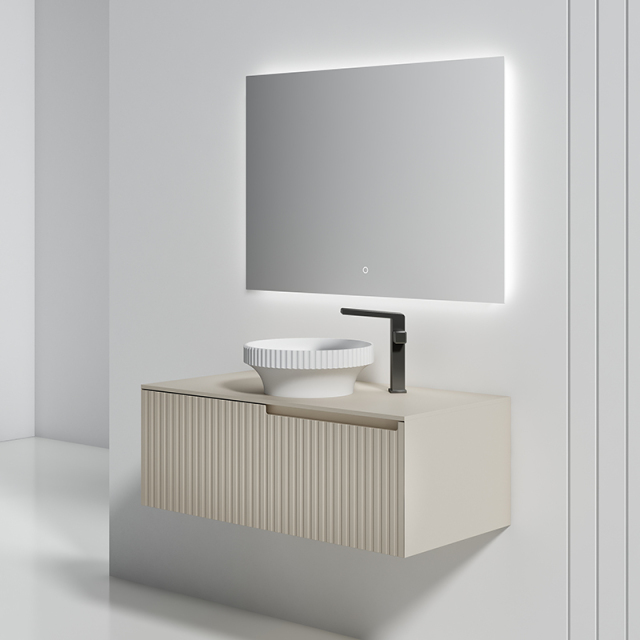 Popular Wholesale Designer Single Counter Top Sink Wall Mounted Bathroom Cabinet WBL-6011