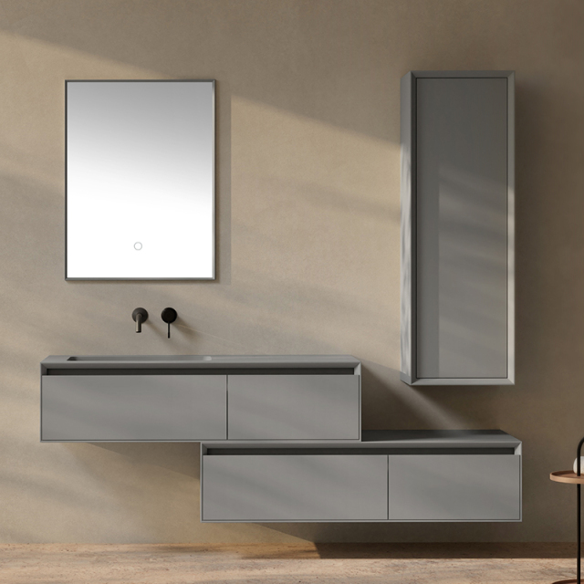 Wholesale Price Floating Bathroom Cabinet Set Large Storage XV-5999
