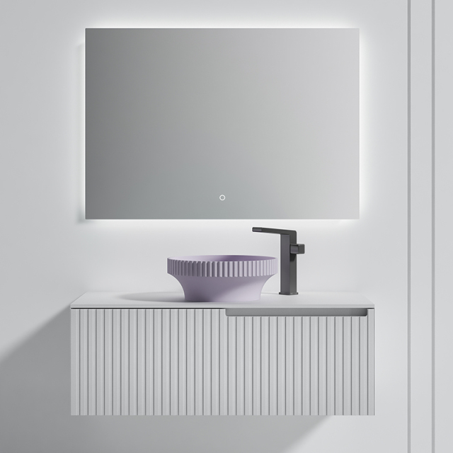 Popular Wholesale Designer Single Counter Top Sink Wall Mounted Bathroom Cabinet WBL-6011