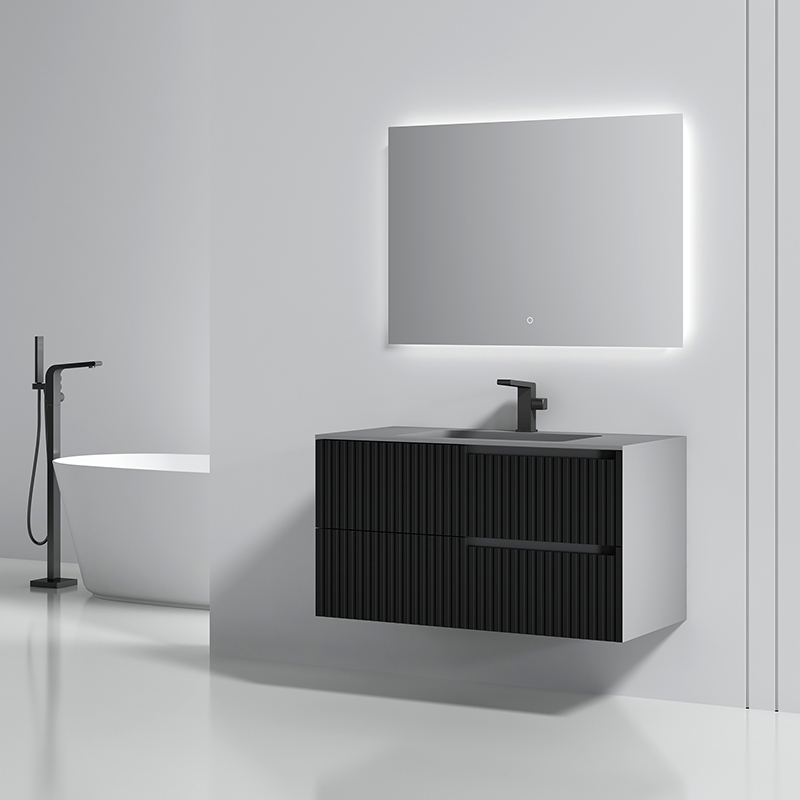 Wholesale Fashion Single Under Counter Sink Wall Mounted Bathroom Cabinet WBL-6111