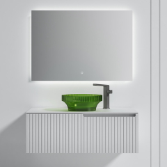 Popular Wholesale Designer Single Counter Top Sink Wall Mounted Bathroom Cabinet WBL-6011