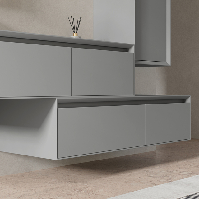 Wholesale Price Floating Bathroom Cabinet Set Large Storage XV-5999