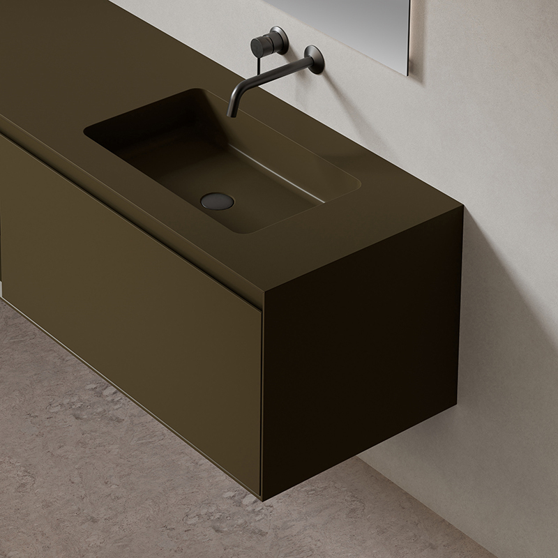 Factory Wholesale Floating Bathroom Cabinet Set Undercounter Sink XV-5996