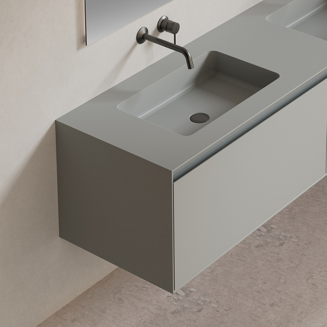 Quality Wholesale Unique Design Double Sinks Wall Hung Bathroom Cabinet Set XV-5982