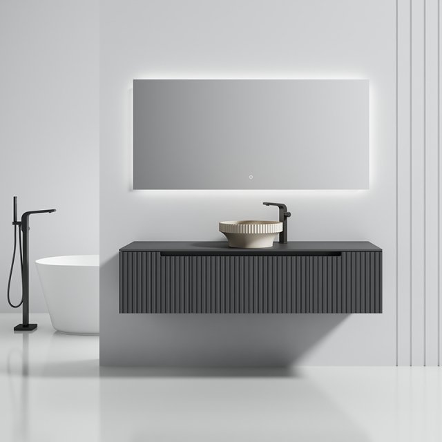 China Wholesale Factory Single Counter Top Sink Wall Mounted Bathroom Vanity WBL-6013