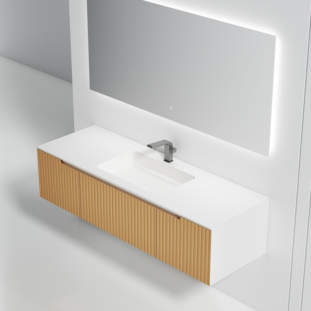 China Wholesale Factory Wall Hung Bathroom Cabinet Unit Undercounter Sink WBL-6023