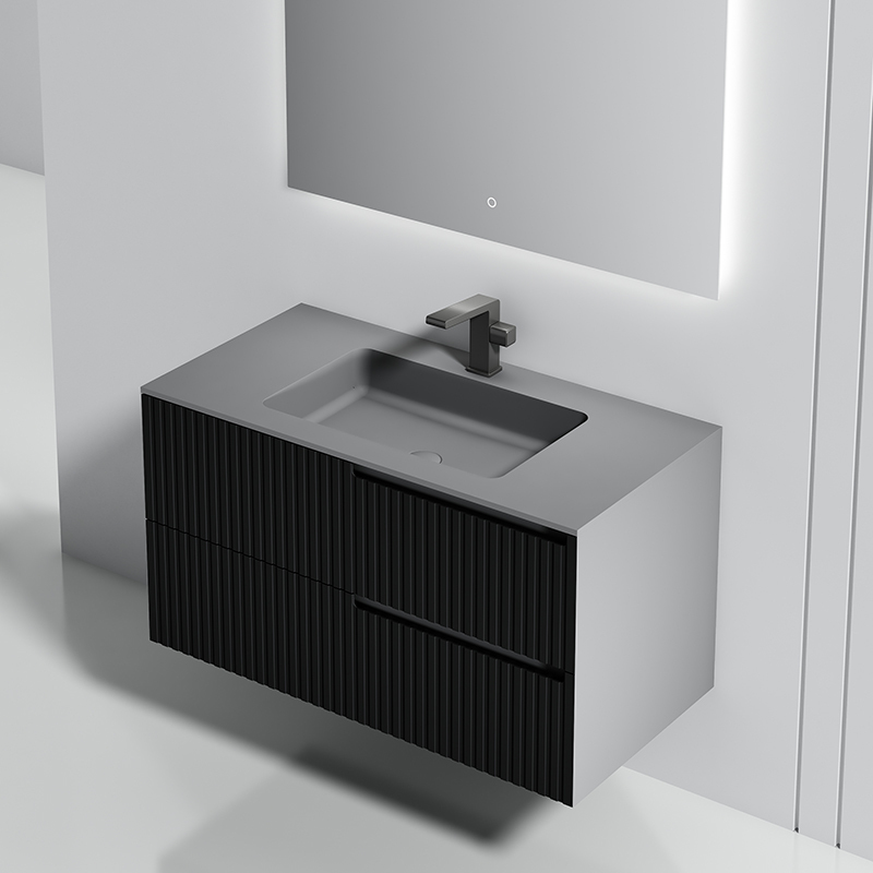 Wholesale Fashion Single Under Counter Sink Wall Mounted Bathroom Cabinet WBL-6111