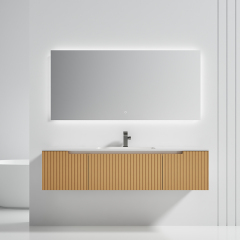 China Wholesale Factory Wall Hung Bathroom Cabinet Unit Undercounter Sink WBL-6023