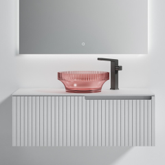 Popular Wholesale Designer Single Counter Top Sink Wall Mounted Bathroom Cabinet WBL-6011