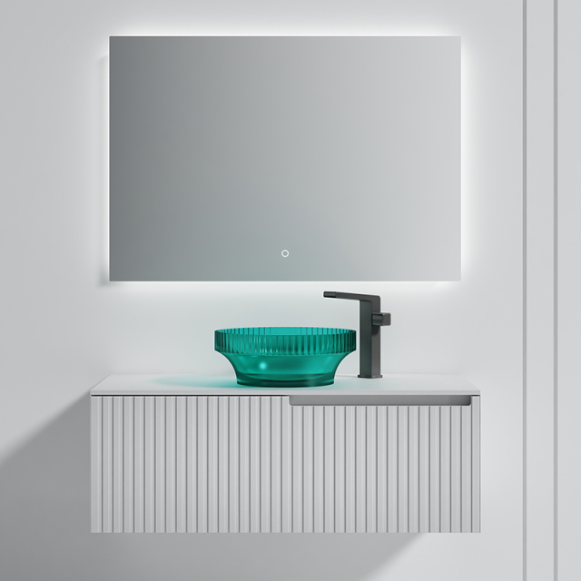 Popular Wholesale Designer Single Counter Top Sink Wall Mounted Bathroom Cabinet WBL-6011