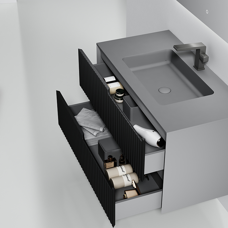 Wholesale Fashion Single Under Counter Sink Wall Mounted Bathroom Cabinet WBL-6111