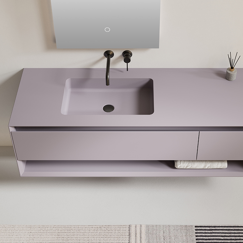 Factory Supply Quality Assurance Floating Bathroom Vanity With Mirror XV-5983