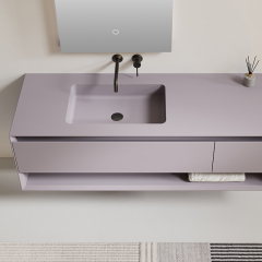 Factory Supply Quality Assurance Floating Bathroom Vanity With Mirror XV-5983