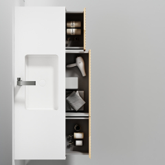 China Wholesale Factory Wall Hung Bathroom Cabinet Unit Undercounter Sink WBL-6023