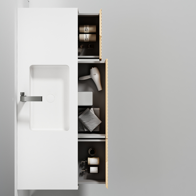 China Wholesale Factory Wall Hung Bathroom Cabinet Unit Undercounter Sink WBL-6023