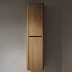 Popular Wholesale Designer Undercounter Sink Wood Color Floating Bathroom Vanity With Side Cabinet TW-5501