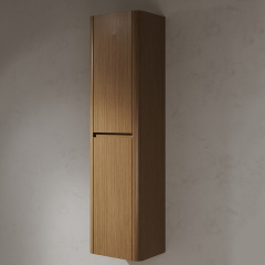 Popular Wholesale Designer Undercounter Sink Wood Color Floating Bathroom Vanity With Side Cabinet TW-5501