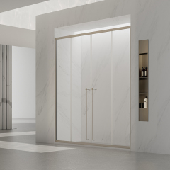 Wholesale Price Sliding Alcove Shower Doors With Double Sleek Handles TW07-S-42