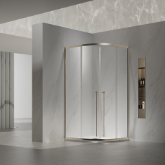 Wholesale High End Quality Sliding Quadrant Shower Doors With Double Handles TW07-R-42