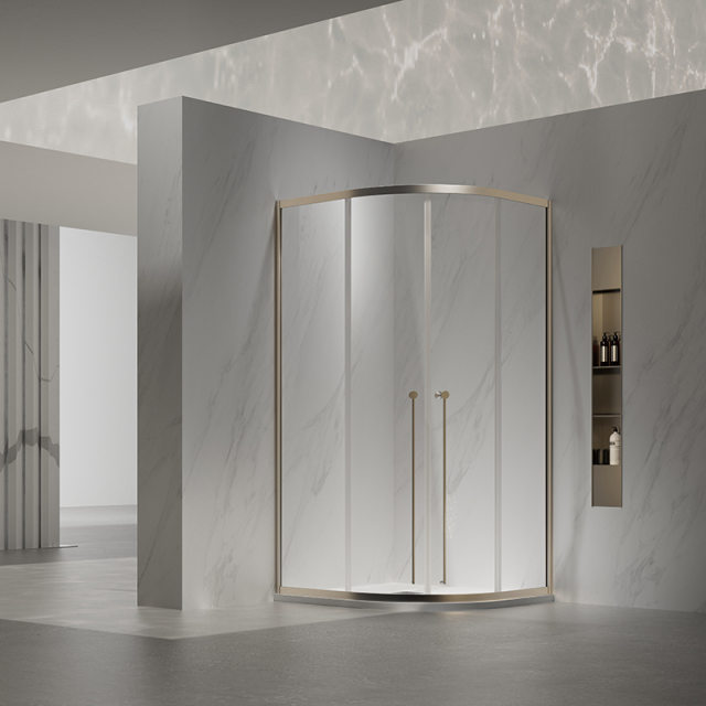 Wholesale High End Quality Sliding Quadrant Shower Doors With Double Handles TW07-R-42