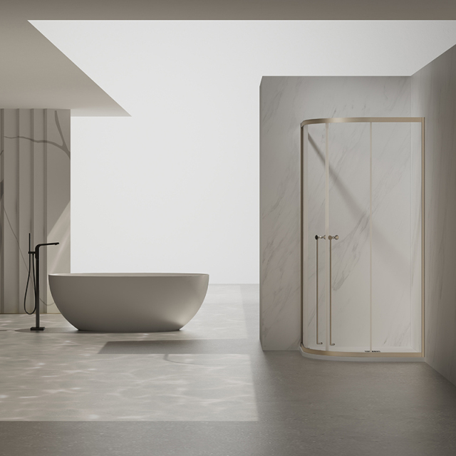 Wholesale High End Quality Sliding Quadrant Shower Doors With Double Handles TW07-R-42