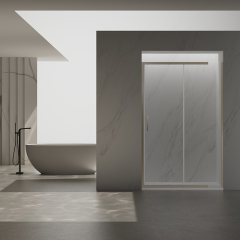 China Wholesale Factory Stainless Steel Sliding Alcove Shower Enclosure Slim Door TW06-S-21
