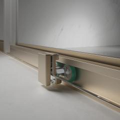 Factory Supply Quality Assurance Sliding Corner Shower Enclosure in Sandblasted Gold TW06-L-31