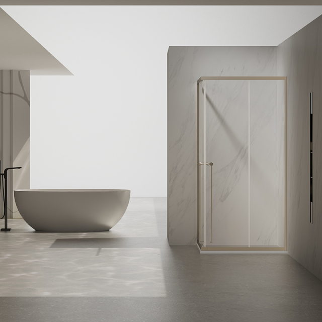 Hot Style Wholesale Sliding Corner Shower Doors With Double Handles TW07-L-42