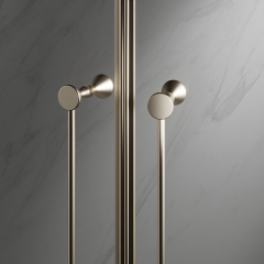 Wholesale High End Quality Sliding Quadrant Shower Doors With Double Handles TW07-R-42