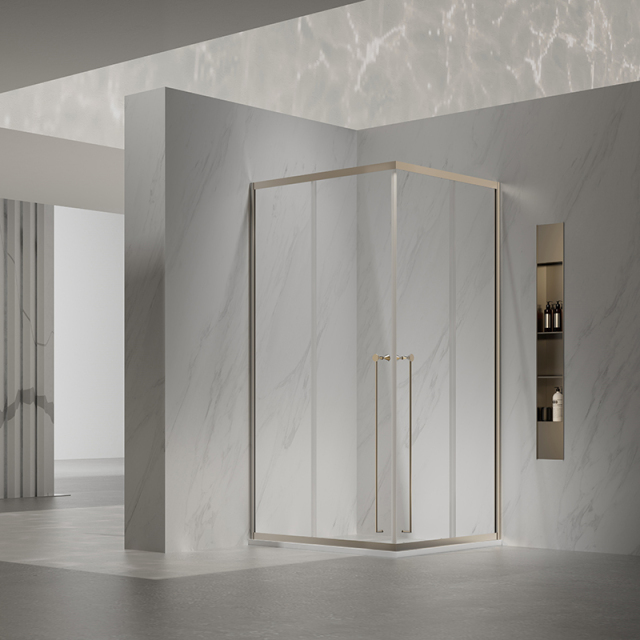 Hot Style Wholesale Sliding Corner Shower Doors With Double Handles TW07-L-42