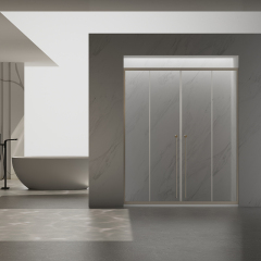Wholesale Price Sliding Alcove Shower Doors With Double Sleek Handles TW07-S-42