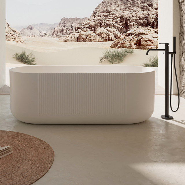 Popular Wholesale Designer Freestanding Fluted Acrylic Bathtub XY-6001