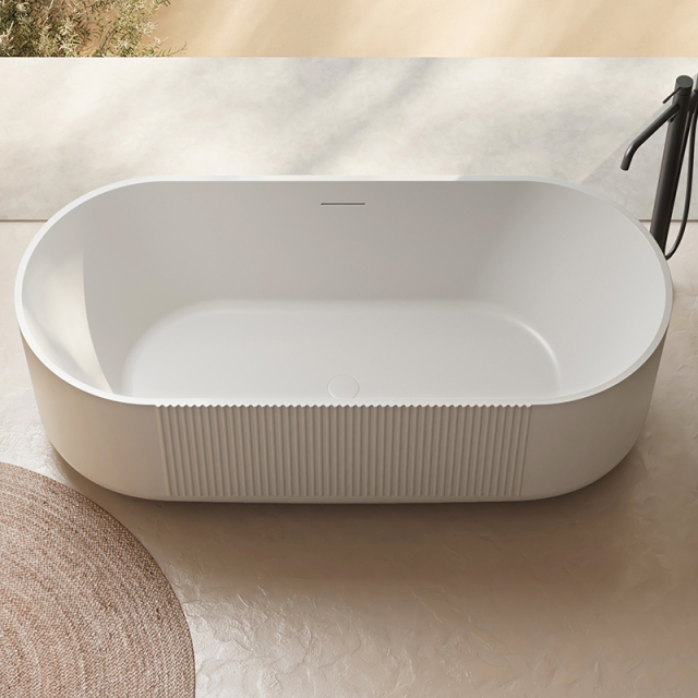 Popular Wholesale Designer Freestanding Fluted Acrylic Bathtub XY-6001