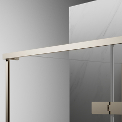 Factory Customized Hinged Semi-Frameless Rectangular Corner Shower Enclosure TW08-L-31