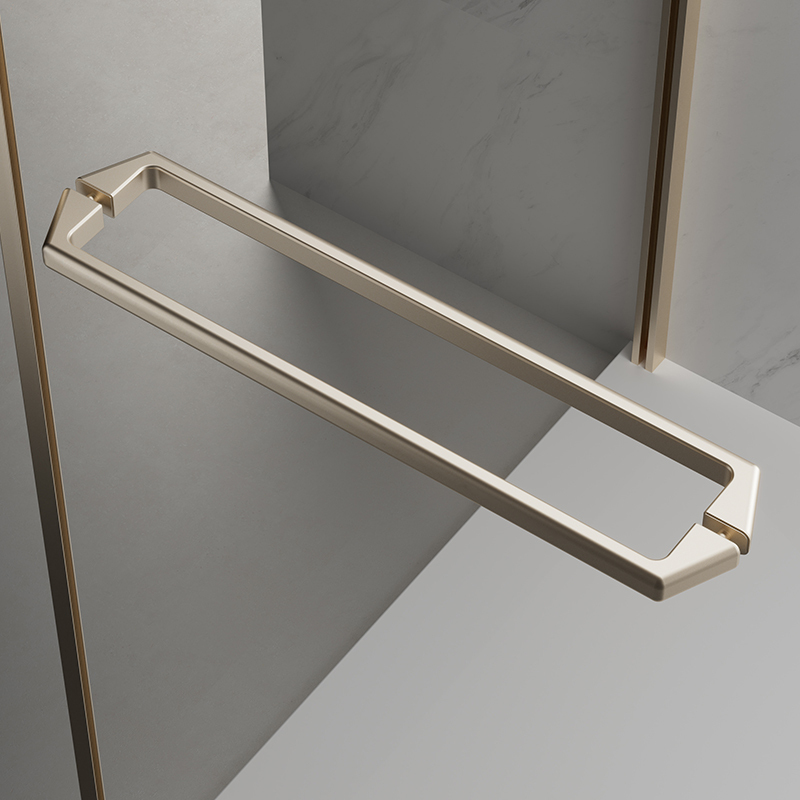 Factory Customized Hinged Semi-Frameless Rectangular Corner Shower Enclosure TW08-L-31